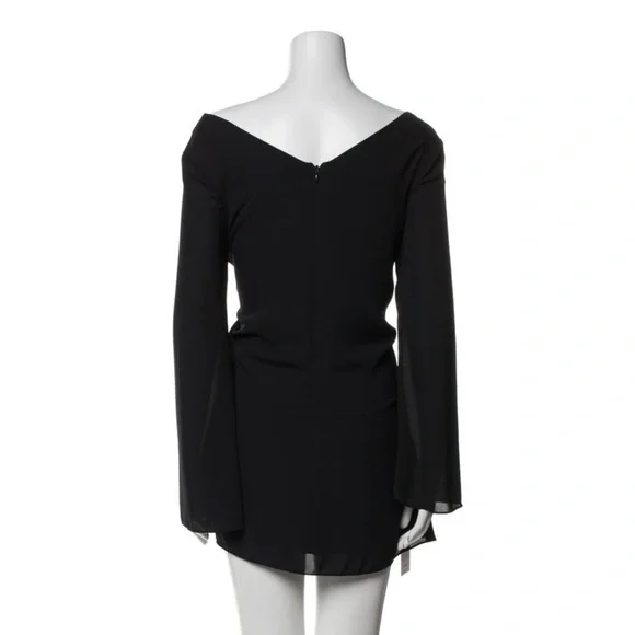 Cinq a Sept Black Long Sleeve Mini Dress - Picture 3 of 3
